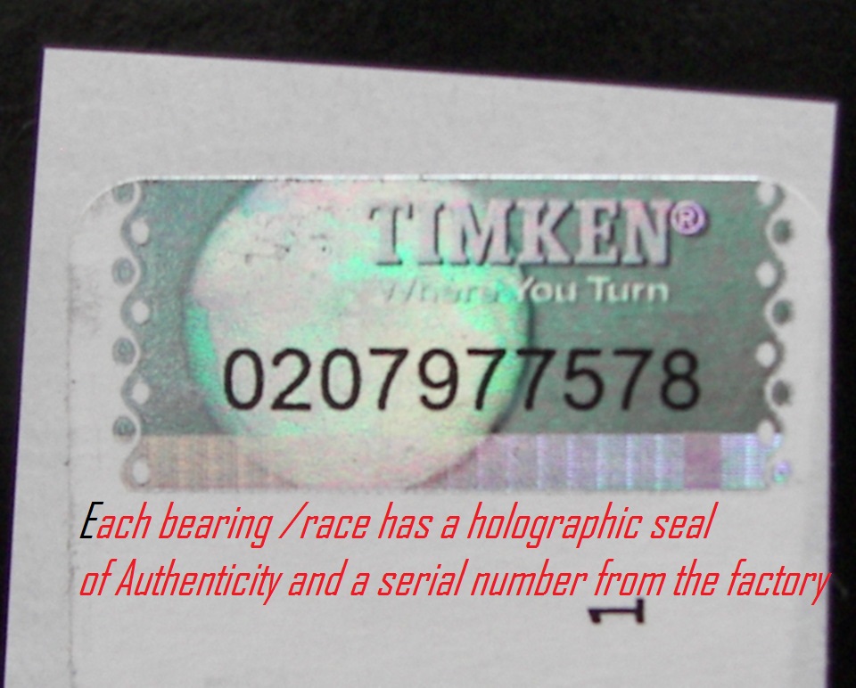 Timken Holographic Seal